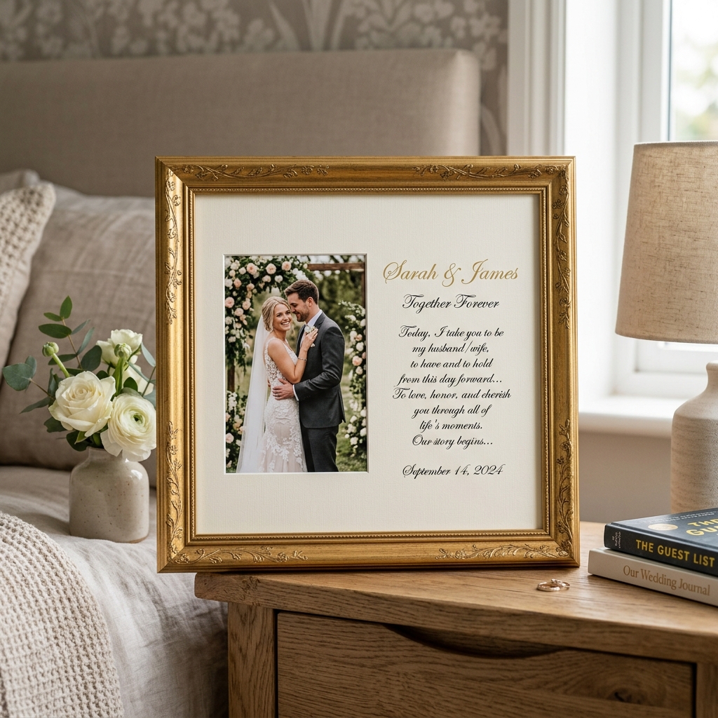 Custom Wedding Memory Frame