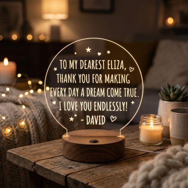 Custom Love Message Night Lamp