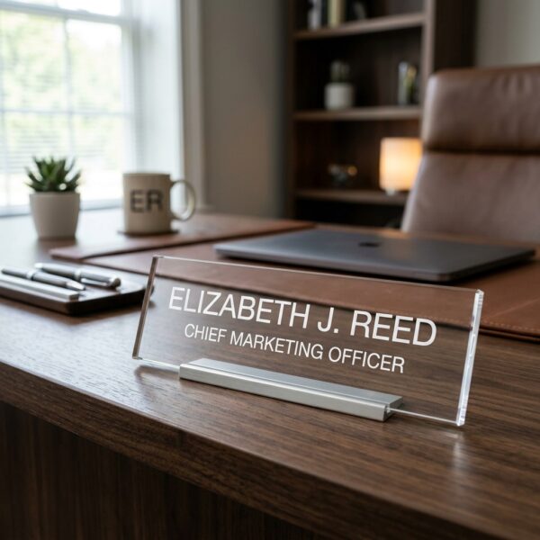 Personalized Office Desk Name Plate
