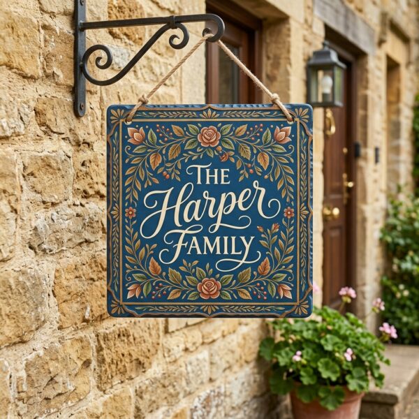 Custom Home Name MDF Board