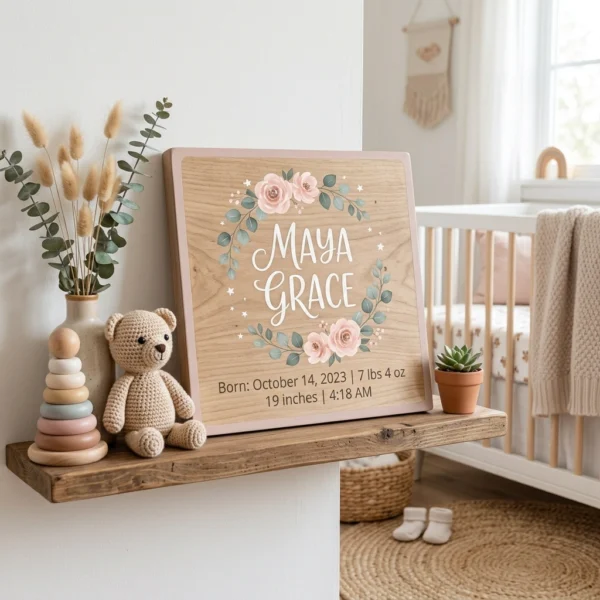 Personalized Baby Name Board