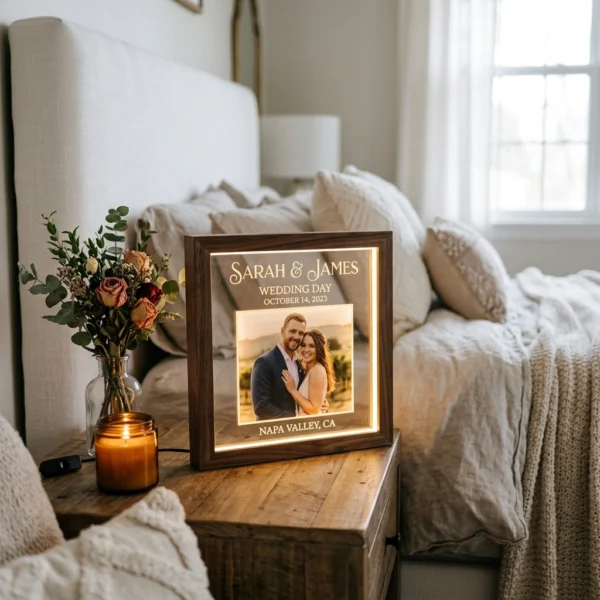 Custom Wedding Date LED Frame