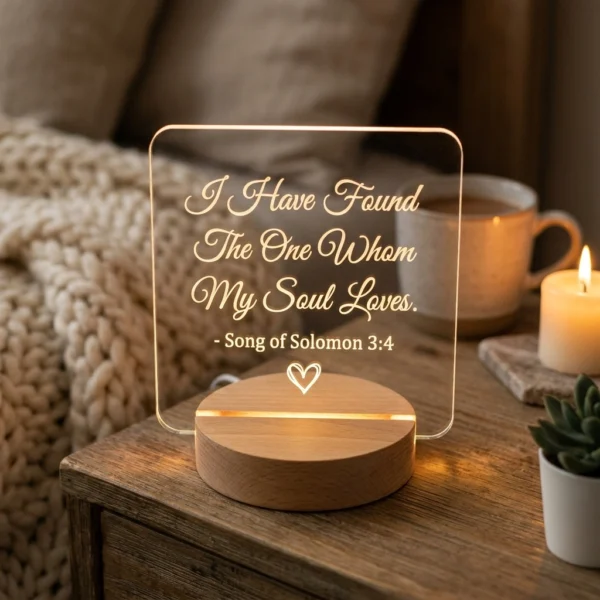 Custom Love Quote Acrylic Lamp
