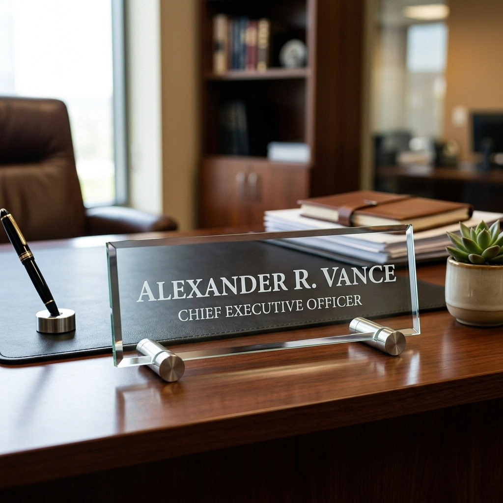 Personalized Desk Name Plate